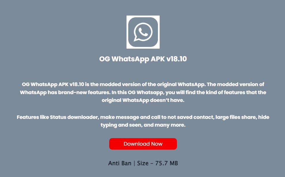 OG WhatsApp Download